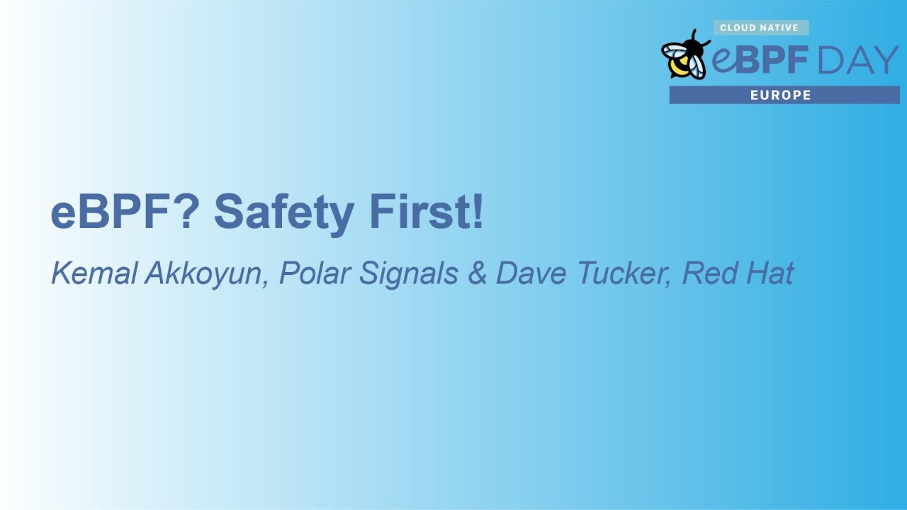 eBPF? Safety First!